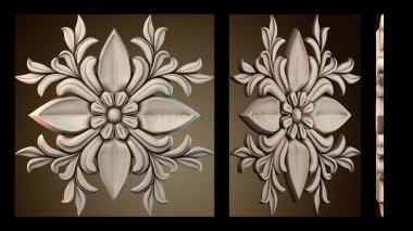 3D модель Узор с цветочным декором (STL)