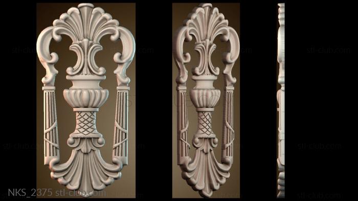 Накладки симметричные Узорный декор