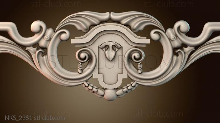 Накладки симметричные Узор декора