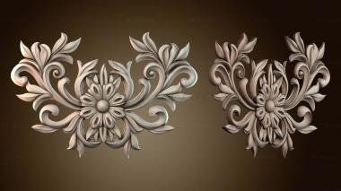 3D модель Цветочный декоративный элемент (STL)