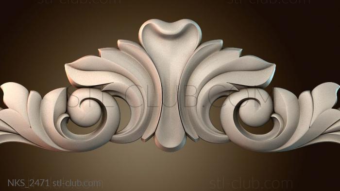 Накладки симметричные Узорный декор