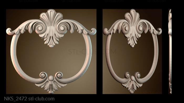 Накладки симметричные Узорный декор