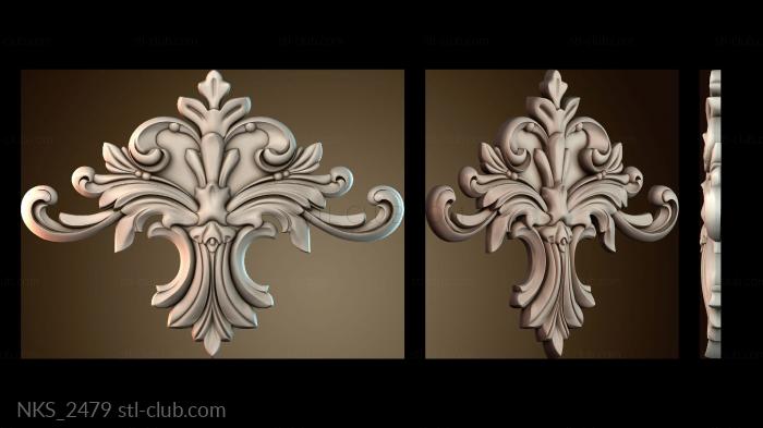 Накладки симметричные Узорный декор