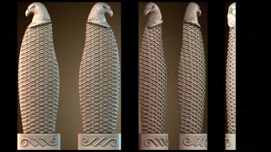 3D модель Скульптура с головой орла (STL)