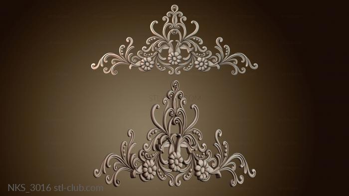 Накладки симметричные Узорчатый декор