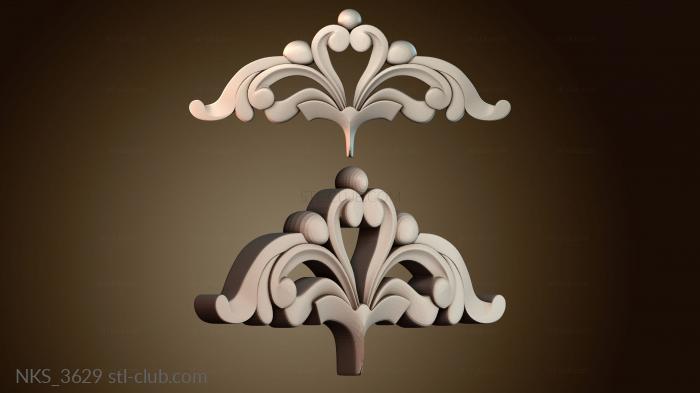 Накладки симметричные Узорный декор