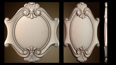 3D модель Картуш центральный узор (STL)