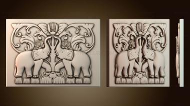 3D модель Узор декор слон (STL)