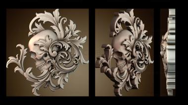 3D модель Рисунок черепа (STL)