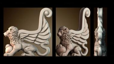 3D модель Узор декор лев (STL)