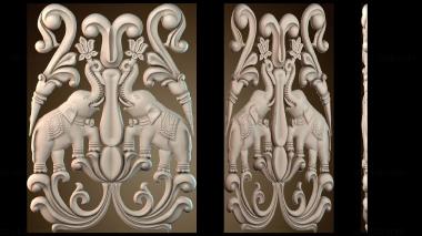 3D модель Узор декора дизайн слон (STL)