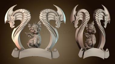 3D модель Узор Дракон (STL)