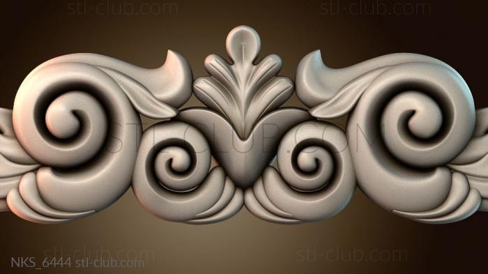 Накладки симметричные Узорный декор