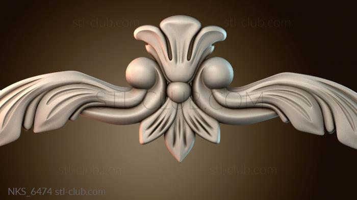 Накладки симметричные Узорный декор