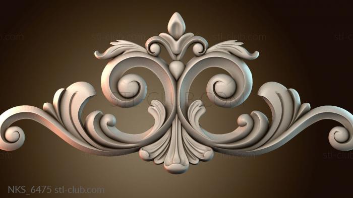 Накладки симметричные Узорный декор