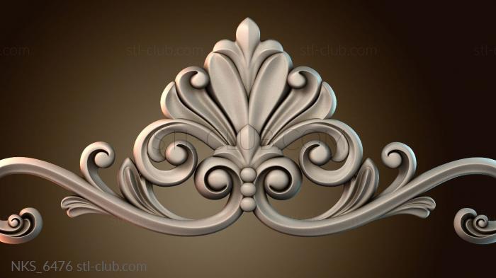 Накладки симметричные Узорный декор