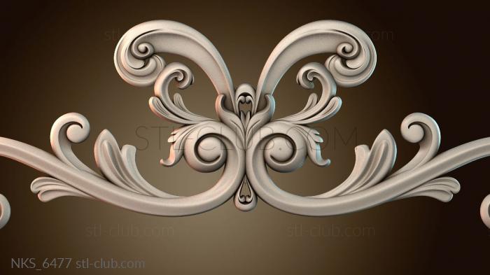 Накладки симметричные Узорный декор