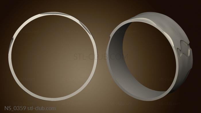 3D model The facade of the bar counter in the form of a ring (STL)