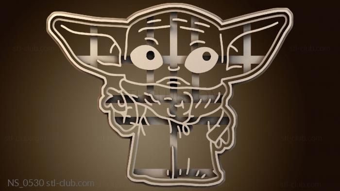 Нестандарт Формочка для печенья Малыш Йода Hiperwil