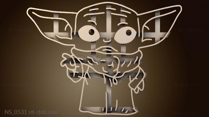 Нестандарт Формочка для печенья «Малыш Йода» Hiperwil Noble