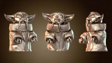 3D модель Малыш Йода ест лягушку (STL)