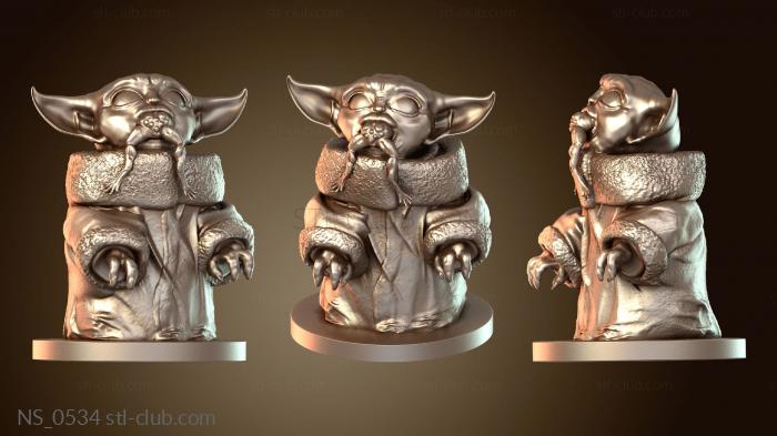 Нестандарт Вариант «Малыш Йода, поедающий лягушку»