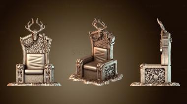 3D модель Варварский Конунг Трон (STL)