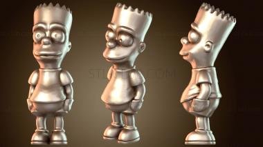 3D модель Барт Симпсон (STL)