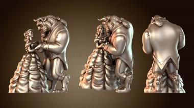 3D модель Красавица и чудовище (STL)