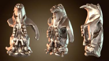 3D мадэль Вариант черепа бобра (STL)