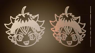 3D модель Черный клевер Аста (STL)