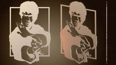 3D модель Брюс Ли (STL)