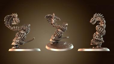 3D мадэль Захороненная могила со скелетом змеи (STL)