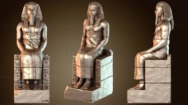 3D model Buried Tomb Statue (STL)