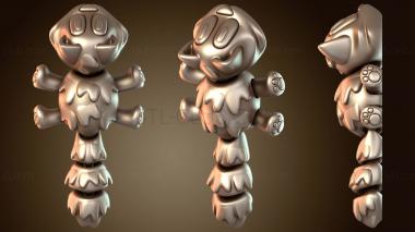 3D model Cat Articulated Flexi Fidget Toy (STL)