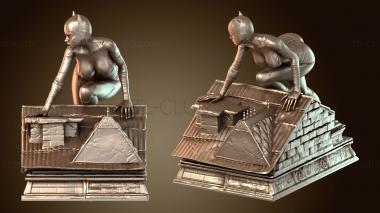 3D модель Женщина-кошка А (STL)