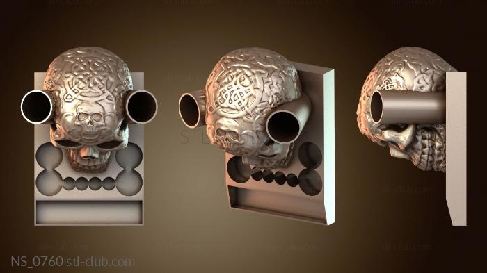 Нестандарт Подставка для вейпа «Кельтский череп»