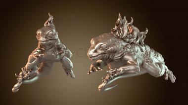 3D модель Глава Пламенная Саламандра А (STL)