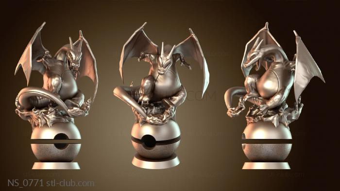 Нестандарт Чаризард на плоском мяче