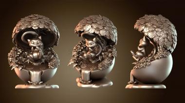 3D модель Чиби Мью из Покемонов (STL)