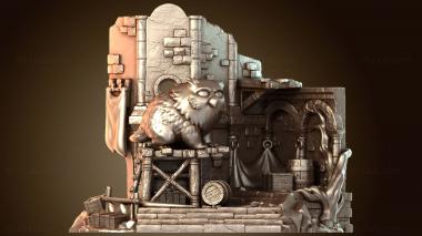 3D модель Чиби-совомедведь из Baldur Gate Banner (STL)