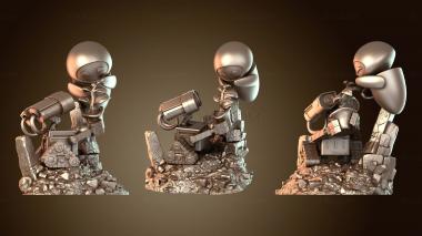 3D мадэль Чиби Валле и Ив Волл (STL)