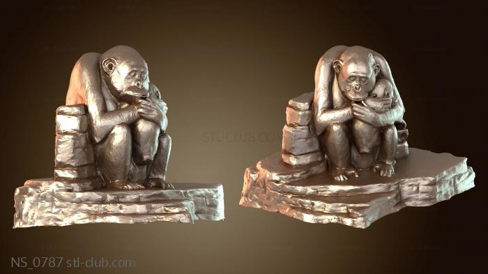 Нестандарт Песчаная скульптура «Шимпанзе»