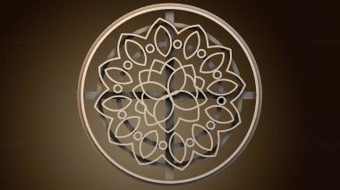 3D мадэль Формочка для печенья Мандала R (STL)