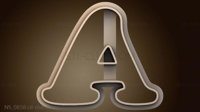 Нестандарт Cortante Letras Cooper черный Художественный