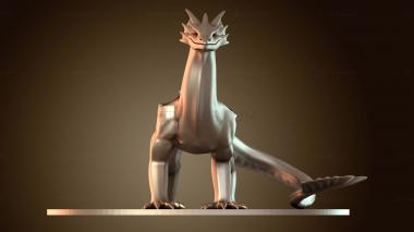 3D модель Существо Кодекс Светлый Дракон Взрослый (STL)