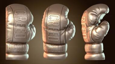 3D мадэль Перчатки Creed, укладывающиеся сбоку (STL)