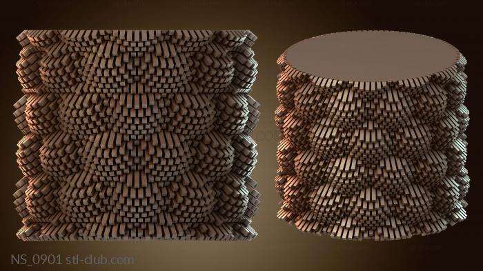 Нестандарт Пенал с узором CUBE