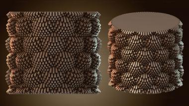 3D мадэль Пенал с узором CUBE (STL)