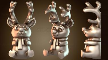 3D модель Милая подставка для телефона в виде оленя (STL)